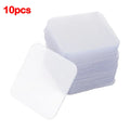 Transparent nano double-sided adhesive stickers 6cm x 6cm 10 pieces set