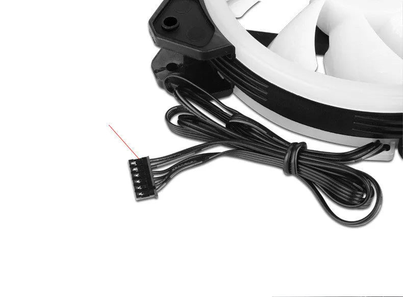 Camouflaged RGB colour changing 12cm PC chassis cooling fan with hydraulic bearing