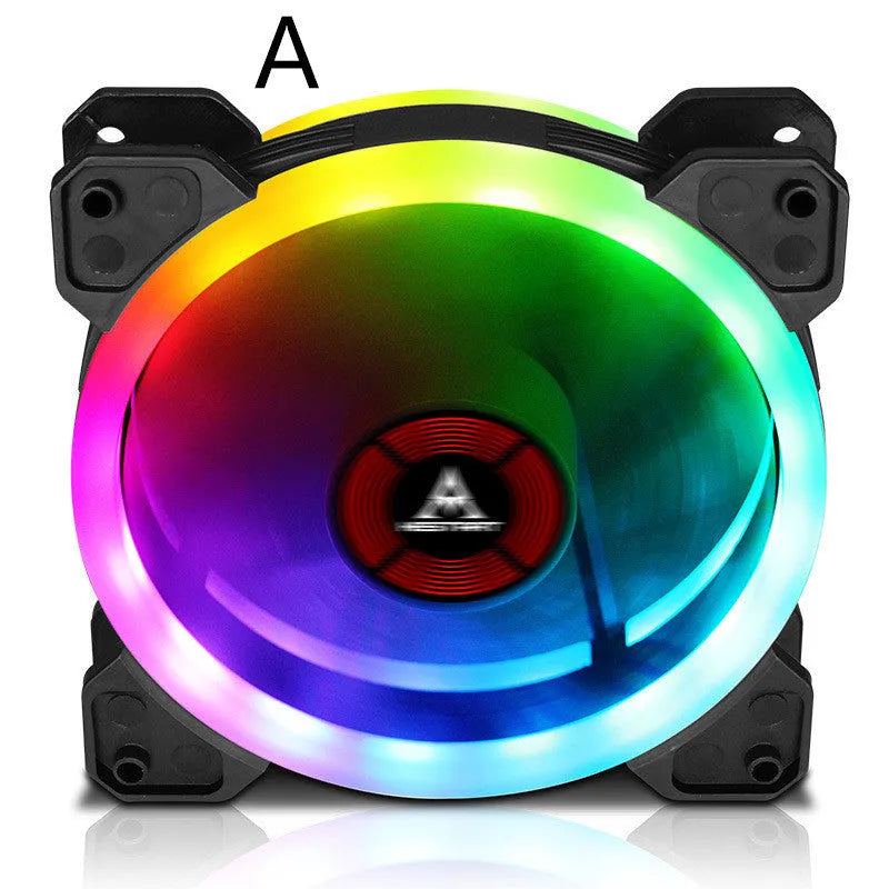 Camouflaged RGB colour changing 12cm PC chassis cooling fan with hydraulic bearing