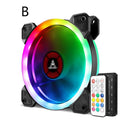 Camouflaged RGB colour changing 12cm PC chassis cooling fan with hydraulic bearing