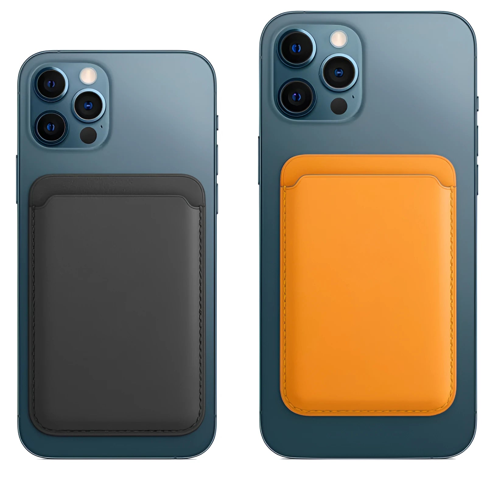 Magnetic phone case with card holder compatible with MagSafe in PU leather