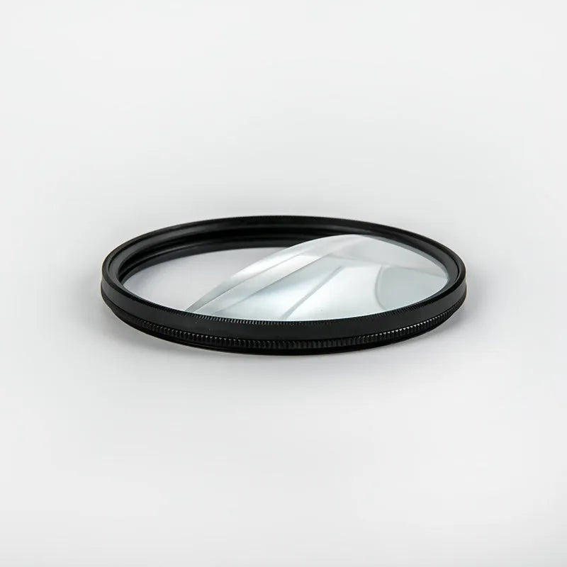 77mm split focus half moon mirror filter for SLR cameras with cleaning cloth and protective bag