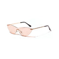 Brown lens vintage sunglasses with metal frames offering UV400 protection for adults