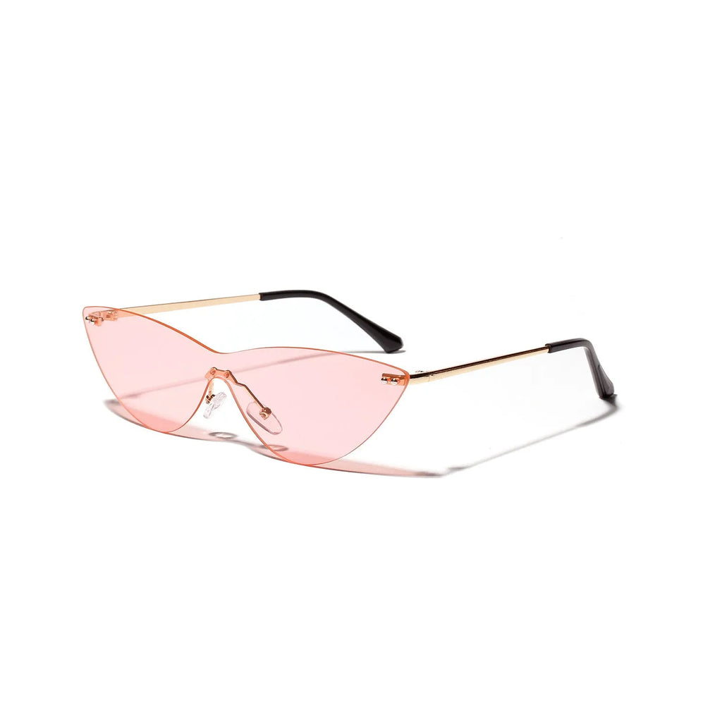 Brown lens vintage sunglasses with metal frames offering UV400 protection for adults