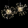 Solar-powered LED meteor shower light with explosion effect for outdoor garden decoration