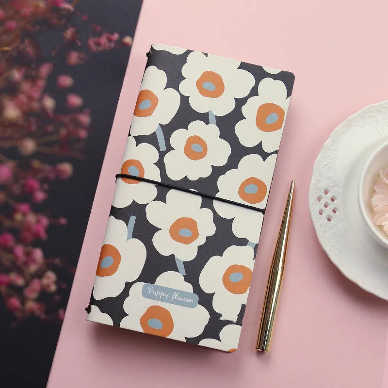 TN hand account book with soft cover in simple design, shown in one of five available colour options