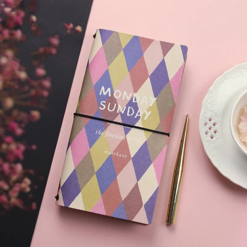 TN hand account book with soft cover in simple design, shown in one of five available colour options