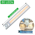 European style aluminium alloy USB rechargeable cabinet light with motion sensor.