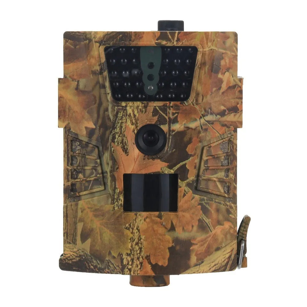 Compact wireless trail camera with belt clip for outdoor mounting