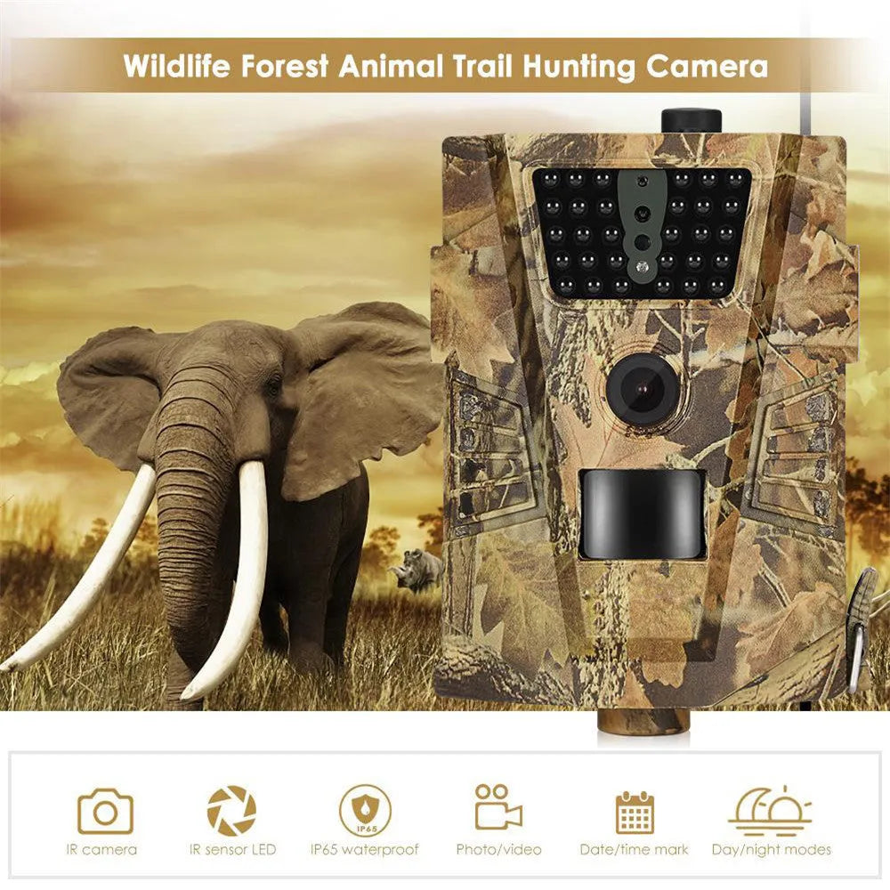 Compact wireless trail camera with belt clip for outdoor mounting