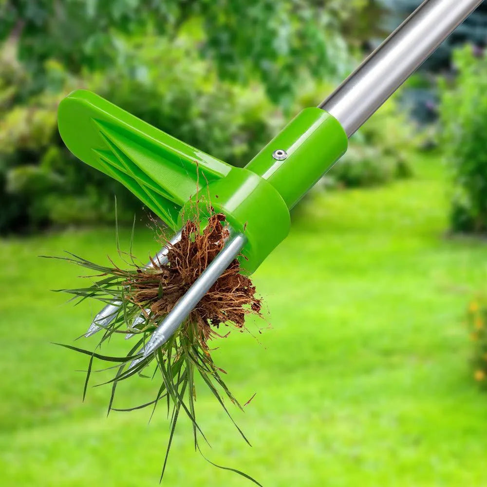 Aluminium tube manual garden weeding and digging tool measuring 50cm length
