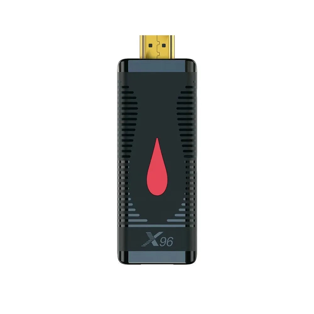 Android TV set-top box mini PC dongle with Allwinner H313 processor and remote control