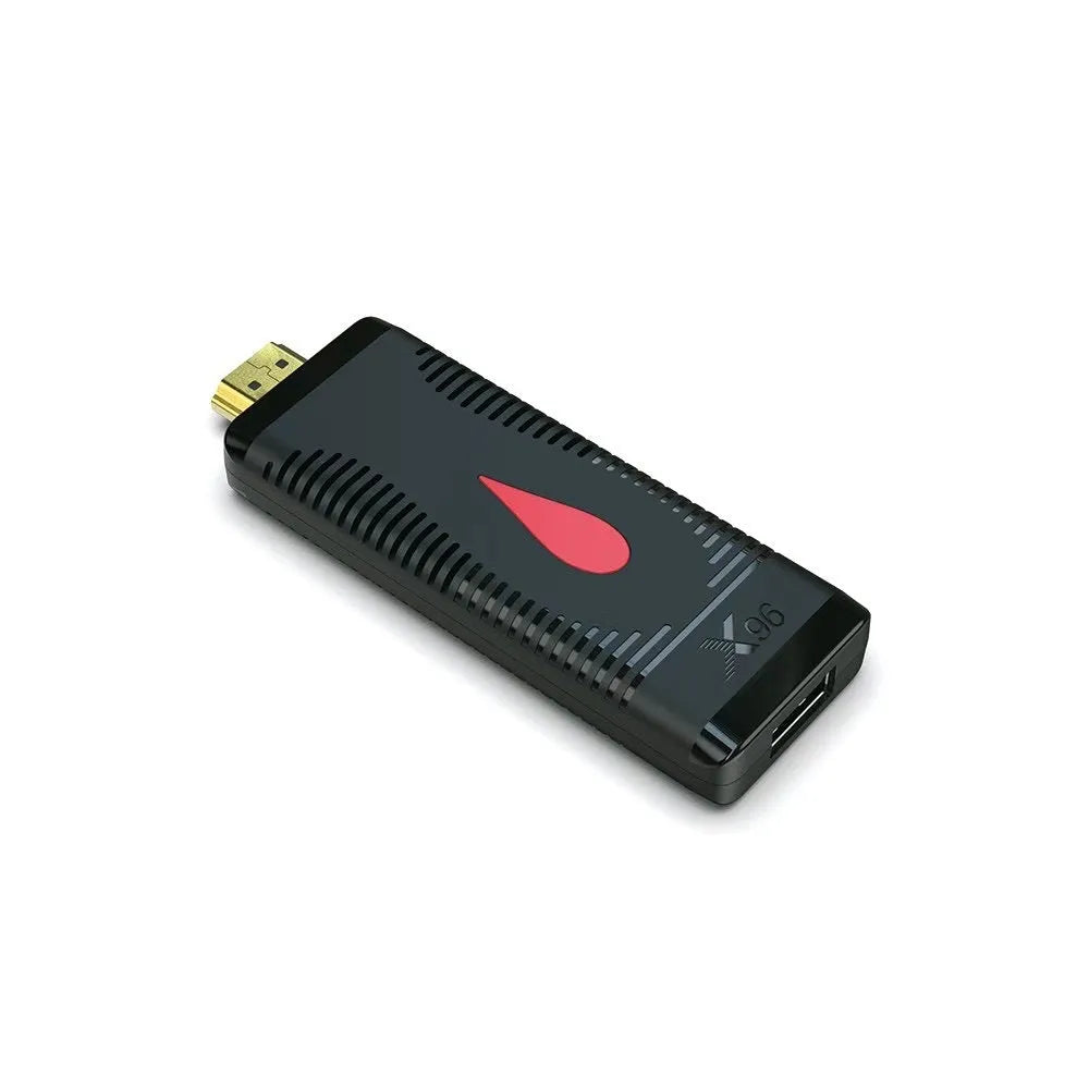Android TV set-top box mini PC dongle with Allwinner H313 processor and remote control