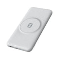 Mint green magnetic wireless power bank with back clip showing MagSafe charging surface