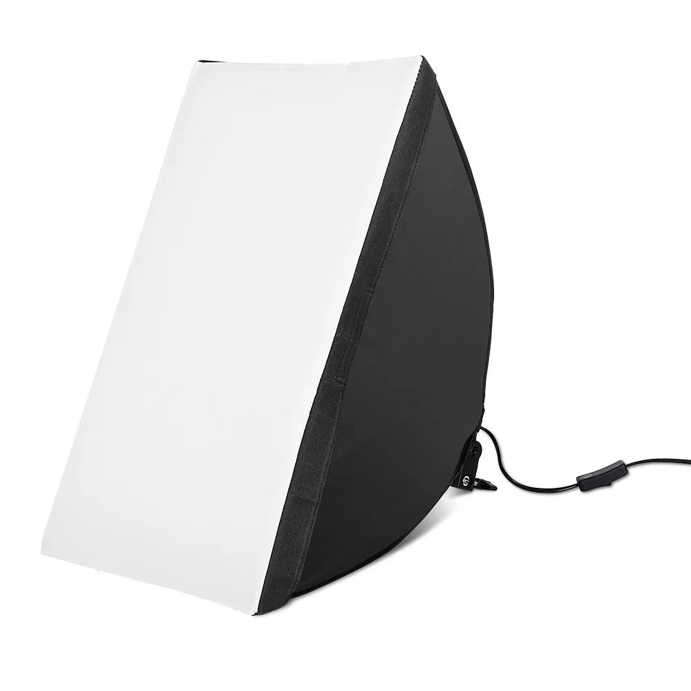 LIBEN 50x70cm photography softbox studio lighting kit with adjustable 2-metre stand