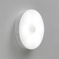 Wireless motion sensor LED light for automatic nighttime illumination in hallways and cabinets