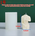 Silicone mould for making detailed shy female body shaped candles in three sculpture variations.