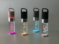 Portable Bluetooth speaker with colourful crystal lighting effects in compact design