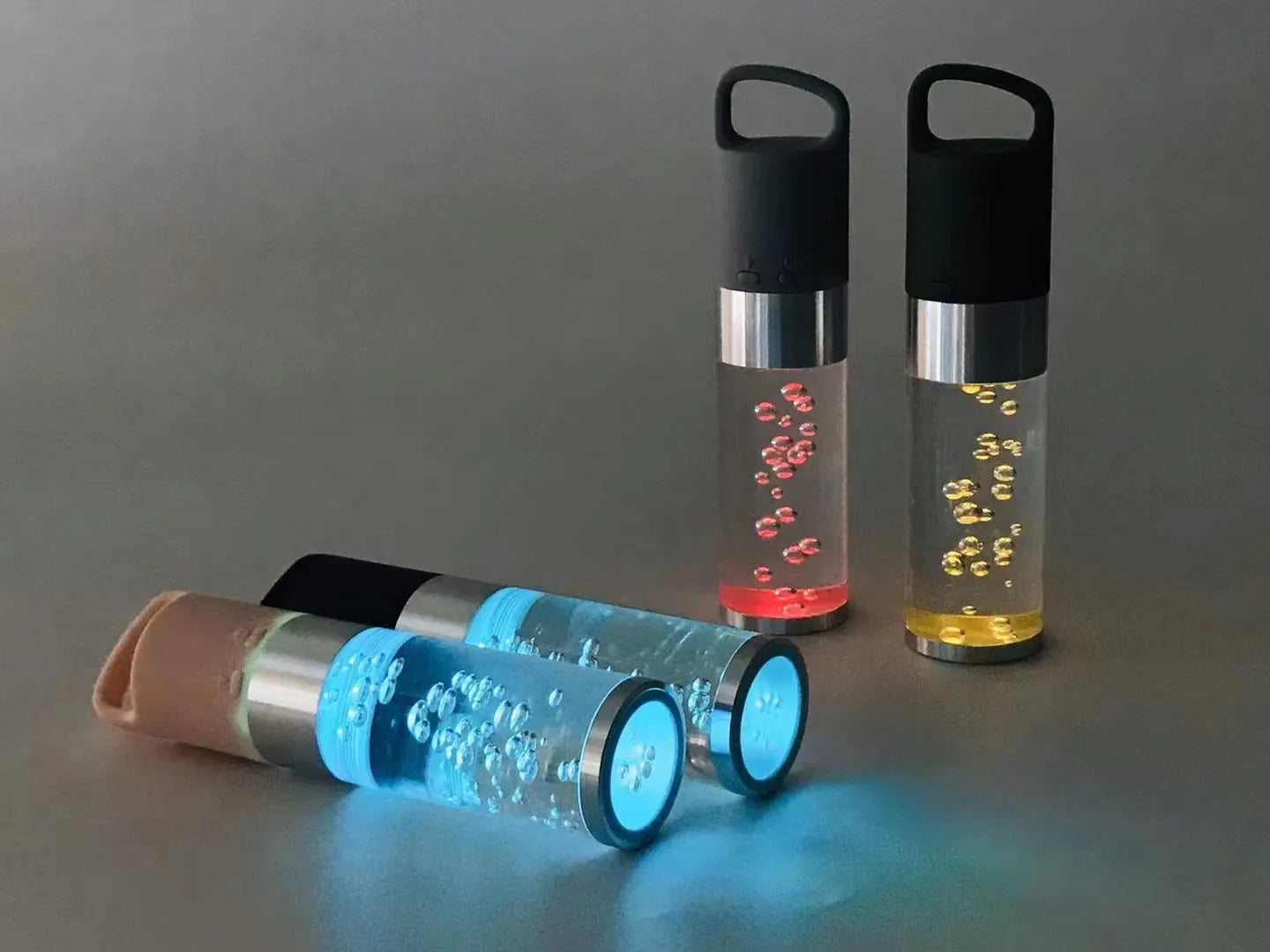 Portable Bluetooth speaker with colourful crystal lighting effects in compact design