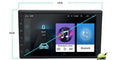 Black rotating screen car GPS navigator with Android system for GM vehicles showing adjustable viewing angle