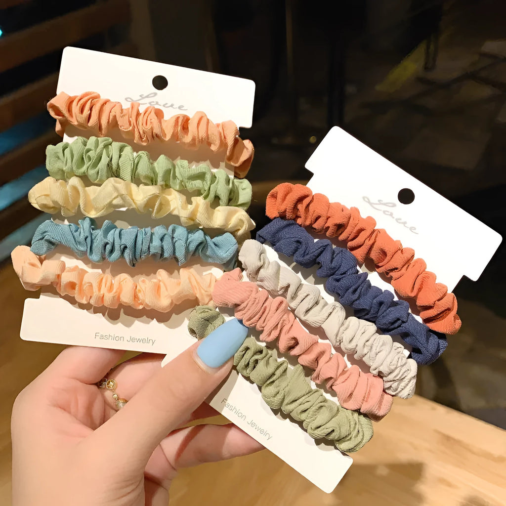 Children's small intestine hair ring and large intestine head rope set in multiple colours