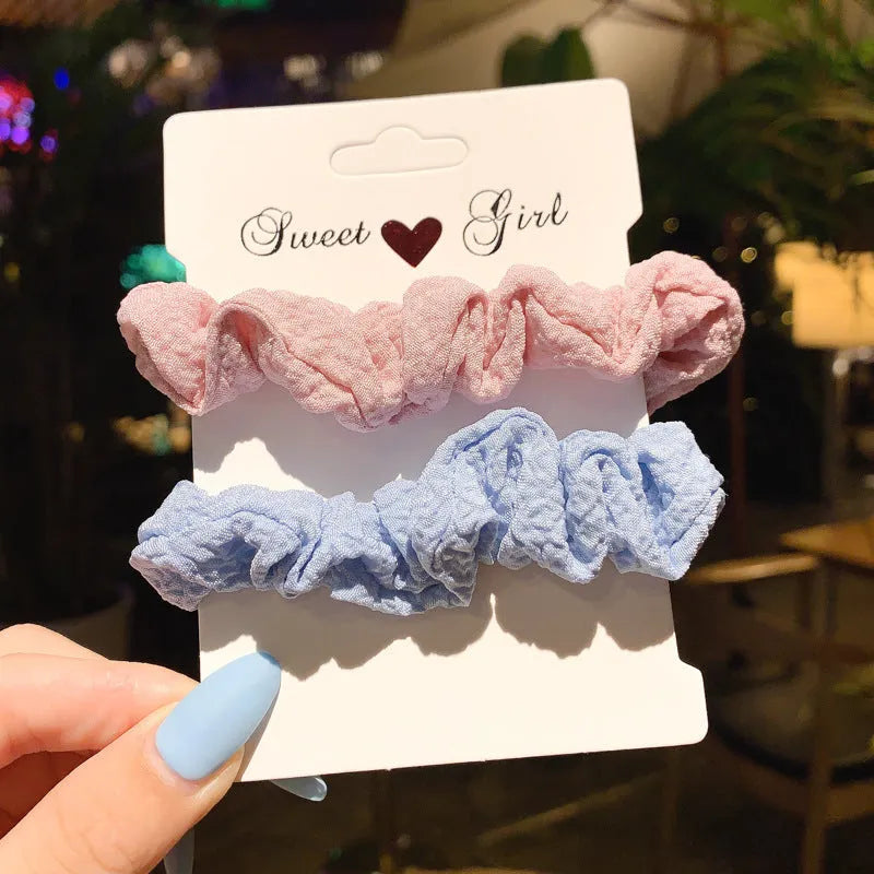 Children's small intestine hair ring and large intestine head rope set in multiple colours