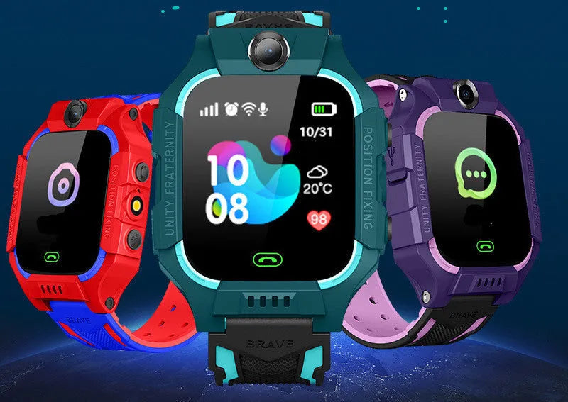 Z6 Q19 children's smart watch in green, purple or red with 1.44-inch touch screen and GPS positioning