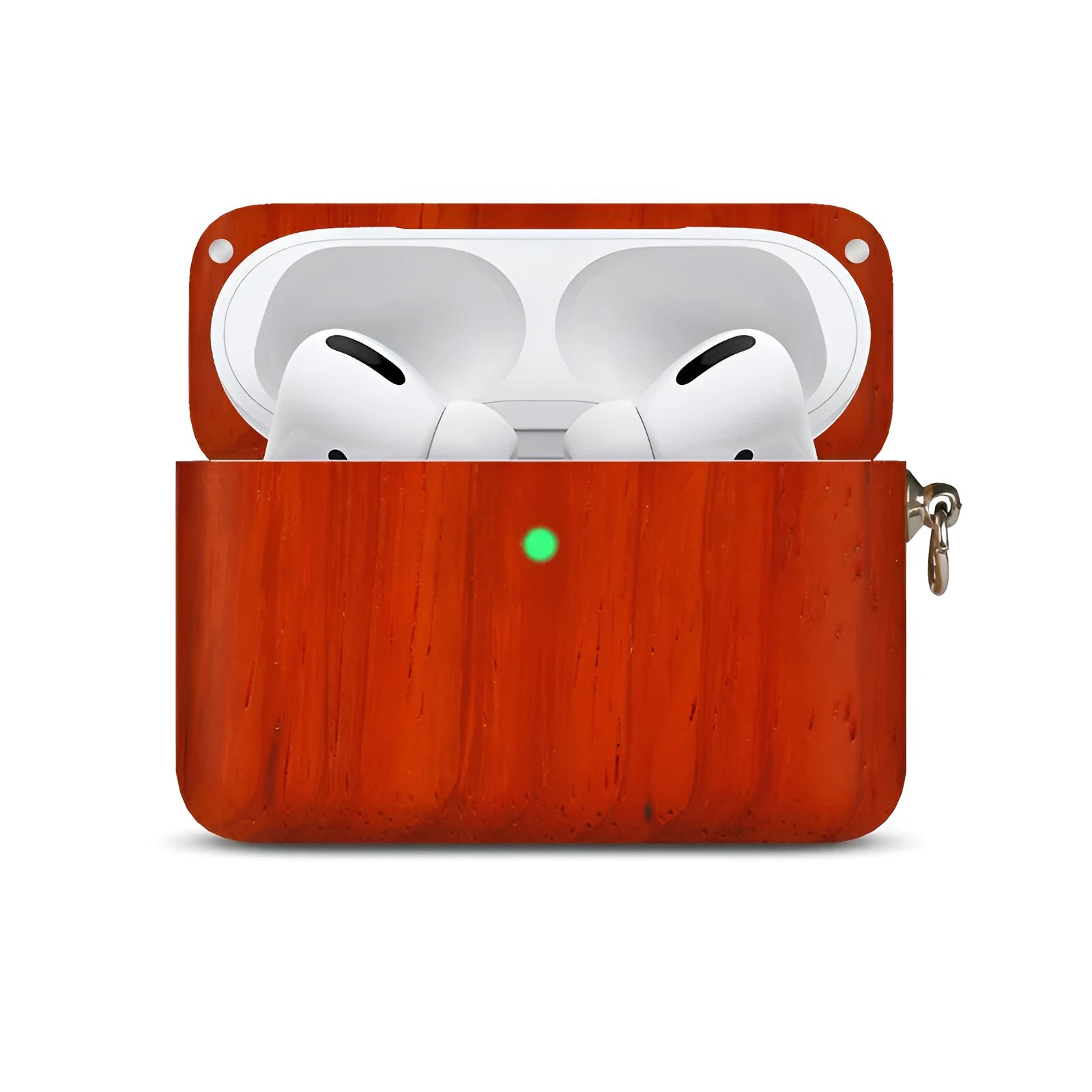 Solid wood Bluetooth earphone sleeve with lanyard in natural wood finishes