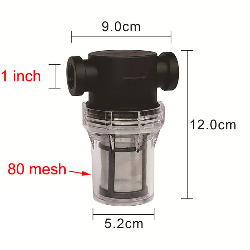 Enhanced pipeline pre-filter water filter with stainless steel mesh in Y-type design for household water systems