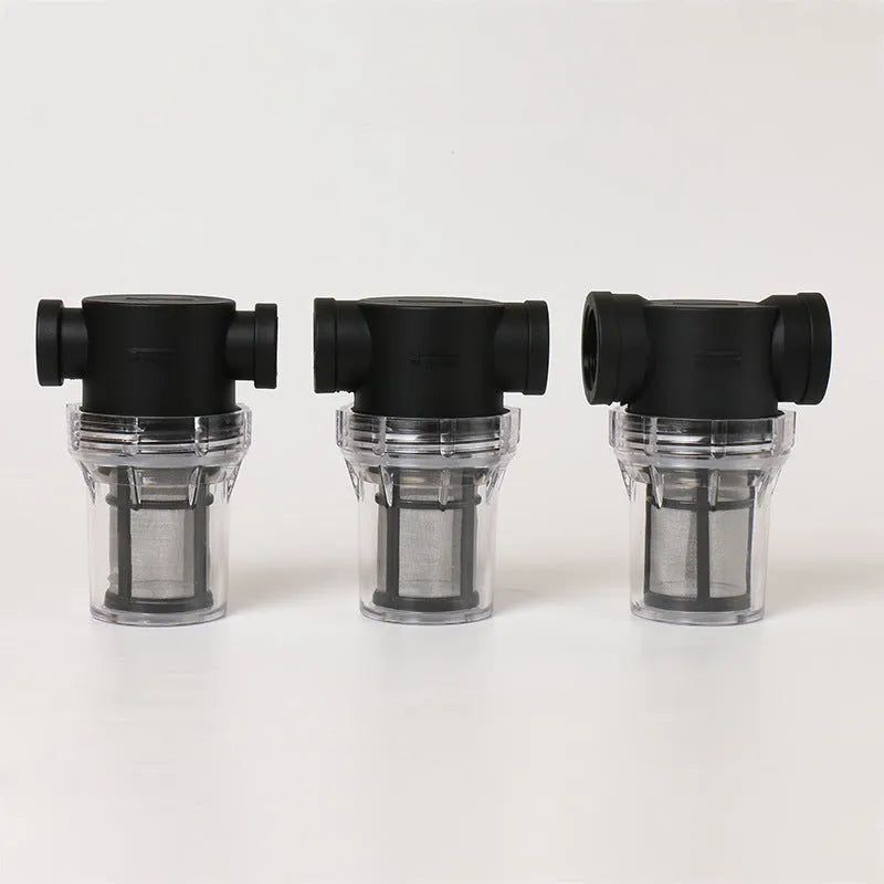 Enhanced pipeline pre-filter water filter with stainless steel mesh in Y-type design for household water systems