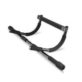 Black steel indoor pull-up bar for doorway or wall mounting