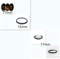 77mm split focus half moon mirror filter for SLR cameras with cleaning cloth and protective bag