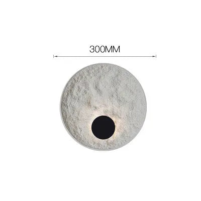 White iron wall lamp in modern design available in 300mm and 500mm sizes