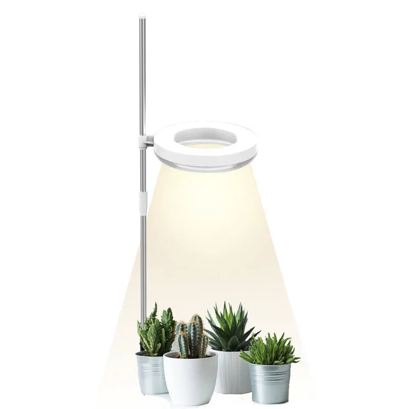 Desk plant growth lamp with full spectrum lighting and PC material housing measuring 160mm by 29mm