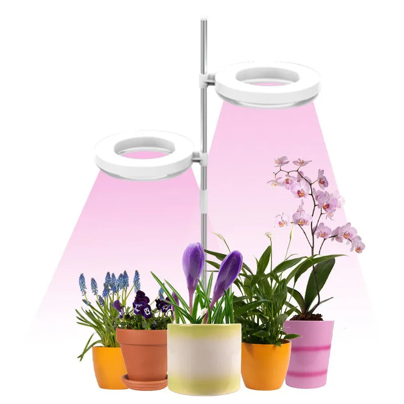 Desk plant growth lamp with full spectrum lighting and PC material housing measuring 160mm by 29mm
