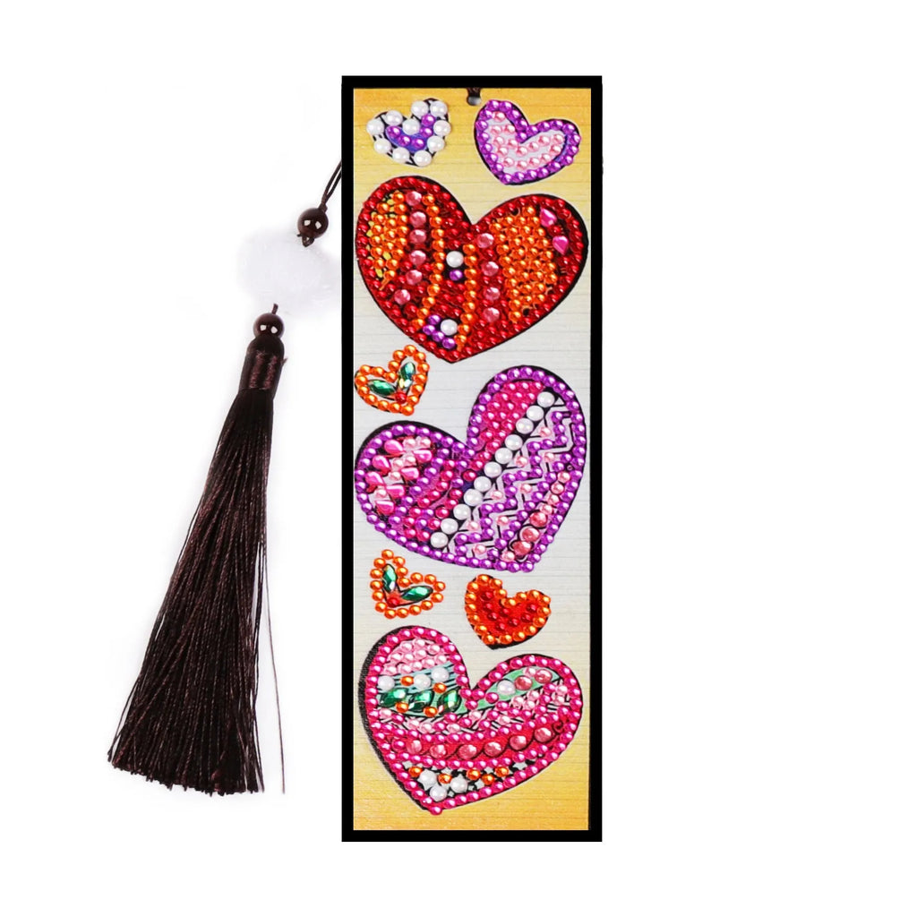 DIY diamond painting bookmark kit with special-shaped mandala patterns and flower decorations
