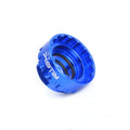 Blue aluminium alloy 12-speed direct mount disc brake removal wrench for bicycles.