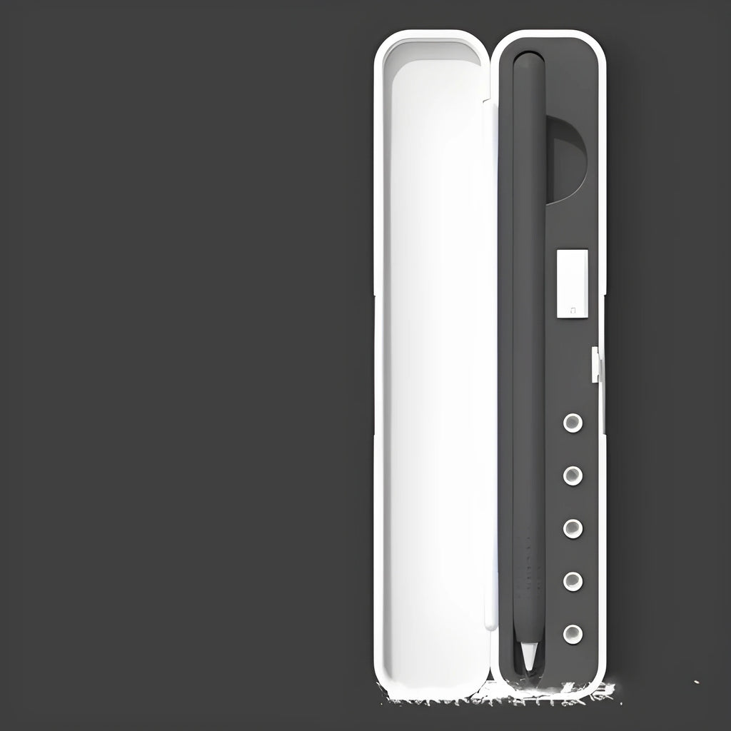 Hard-shell protective travel case for Apple Pencil 1st and 2nd Generation in multiple colours.