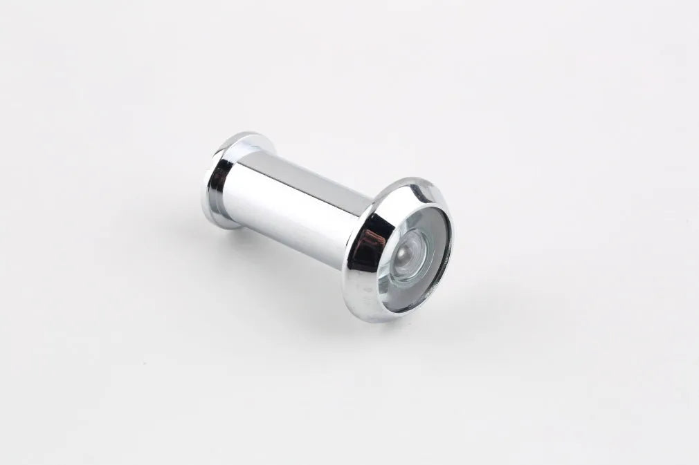 Digital wireless door peephole monitor with indoor LCD screen and outdoor camera unit.