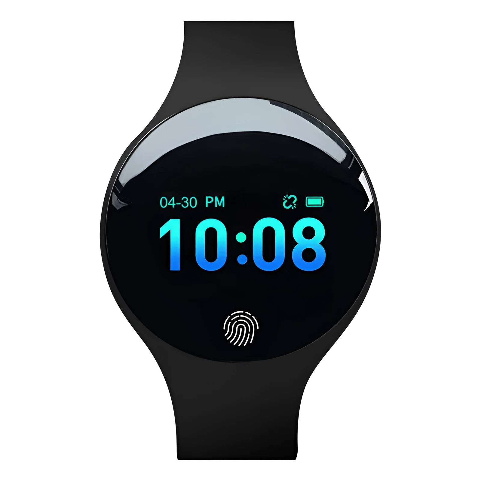 Bluetooth smart watch with 0.66-inch screen showing fitness data on wrist