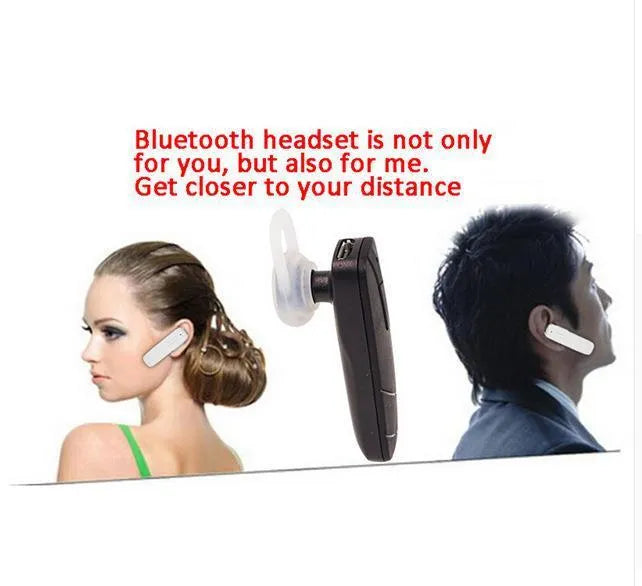 Black or white mini wireless Bluetooth earphones with earplug design