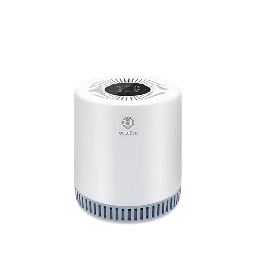 White household air purifier unit for medium rooms 15-20 square metres with universal voltage compatibility