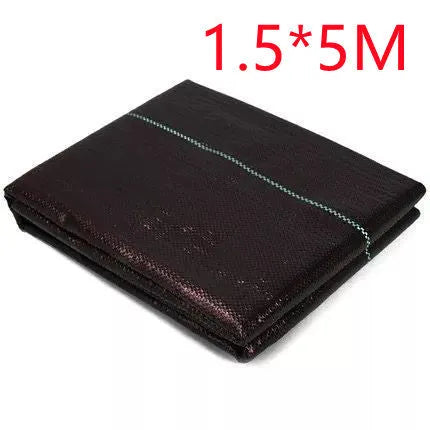 Black plastic woven weed control cloth for farmland and greenhouse weed suppression
