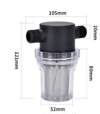Enhanced pipeline pre-filter water filter with stainless steel mesh in Y-type design for household water systems