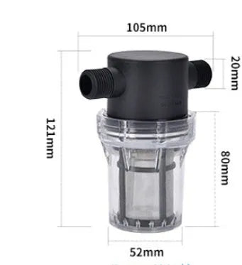 Enhanced pipeline pre-filter water filter with stainless steel mesh in Y-type design for household water systems