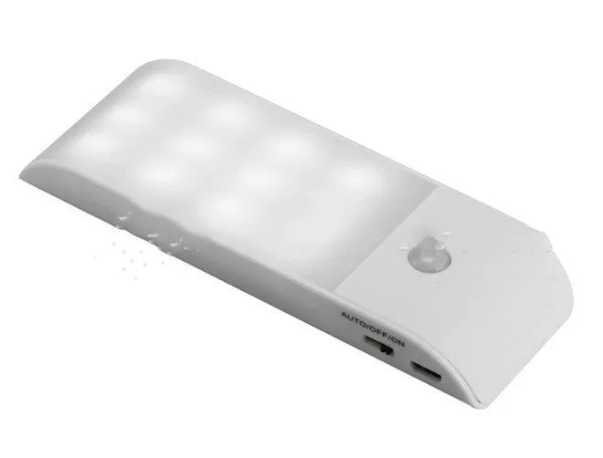 12LED rechargeable infrared sensor night light with PVC shade in new Chinese style