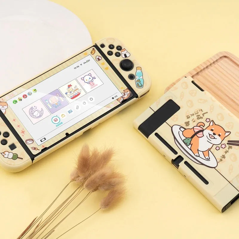 Nintendo Switch Lite silicone protective case with back grip and controller coverage