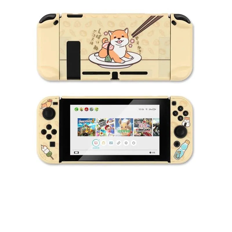 Nintendo Switch Lite silicone protective case with back grip and controller coverage