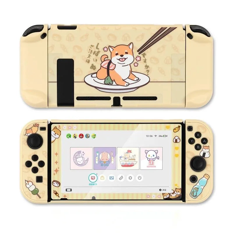 Nintendo Switch Lite silicone protective case with back grip and controller coverage