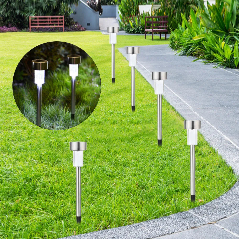 Stainless steel garden landscape light with LED illumination and waterproof IP44 rating